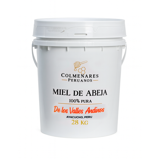 Miel Pura de los Valles Andinos Balde de 28 kg