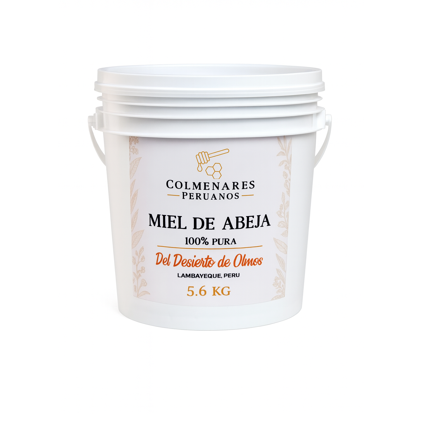Miel Pura del Desierto de Olmos Balde de 5.6 kg