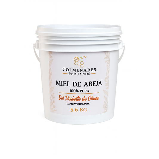 Miel Pura del Desierto de Olmos Balde de 5.6 kg